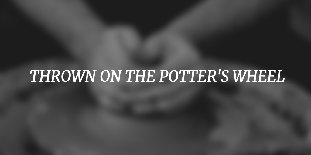 Thrown on the potter's wheel