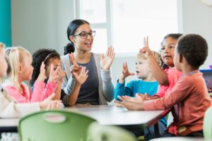 Teacher with Kids